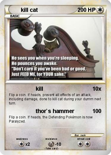Pokemon kill cat