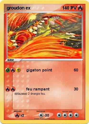 Pokemon groudon ex