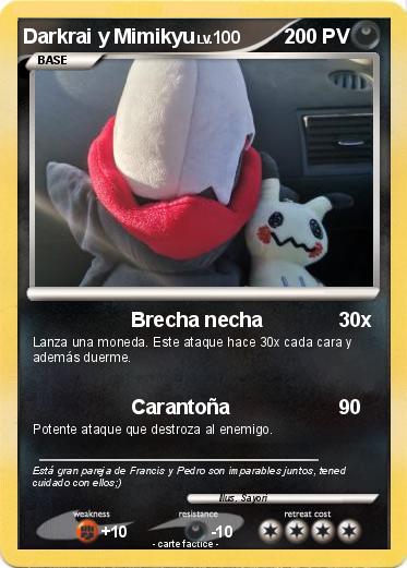 Pokemon Darkrai y Mimikyu