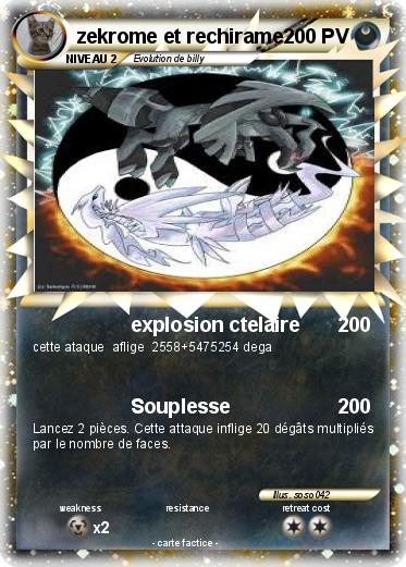 Pokemon zekrome et rechirame