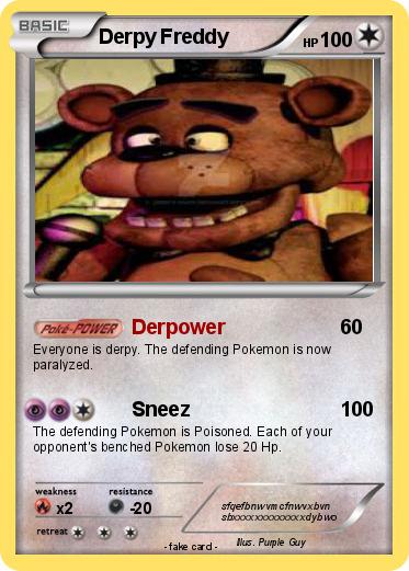 Pokemon Derpy Freddy