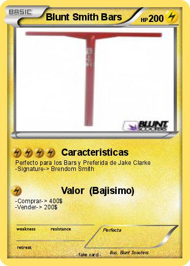 Pokemon Blunt Smith Bars