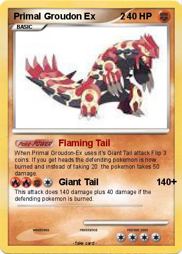 Pokemon Primal Groudon Ex          2