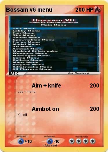 Pokemon Bossam v6 menu
