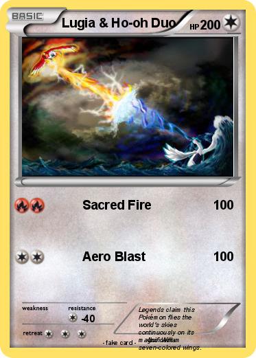 Pokemon Lugia & Ho-oh Duo
