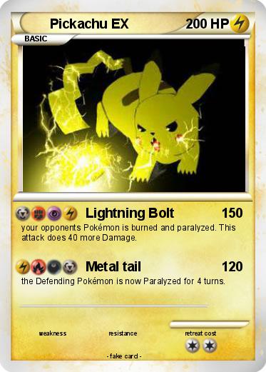 Pokemon Pickachu EX