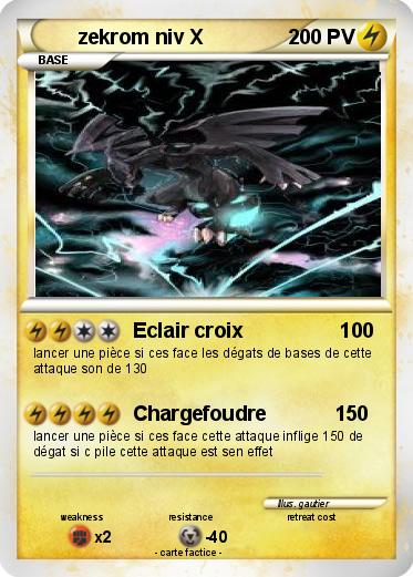 Pokemon zekrom niv X