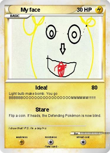Pokemon My face