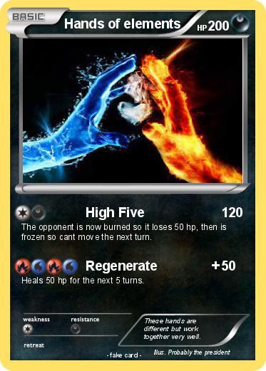 Pokemon Hands of elements