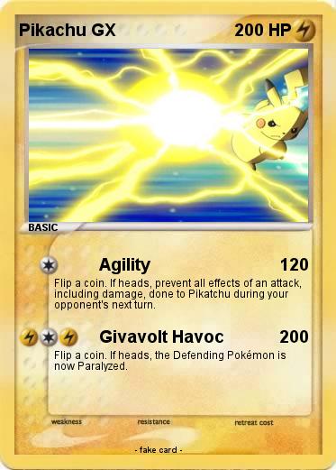 Pokemon Pikachu GX