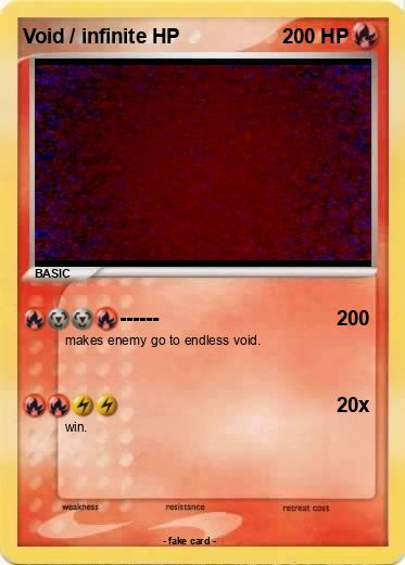 Pokemon Void / infinite HP