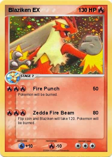Pokemon Blaziken EX