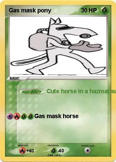 Pokemon Gas mask pony