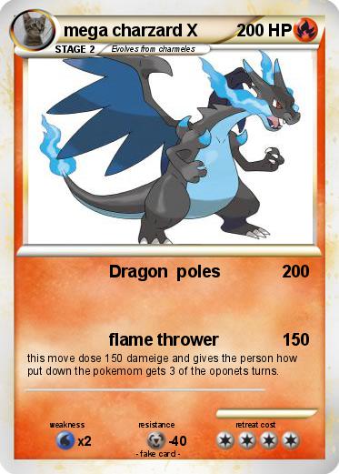 Pokemon mega charzard X