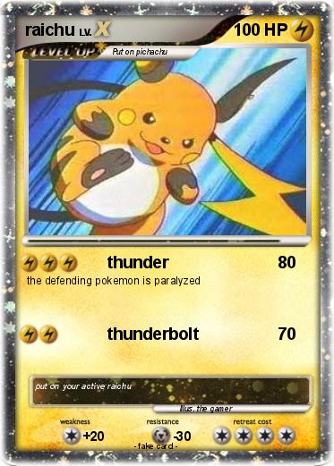 Pokemon raichu