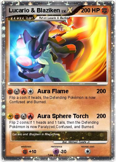 Pokemon Lucario & Blaziken