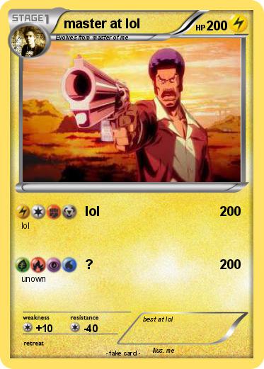 Pokemon master at lol