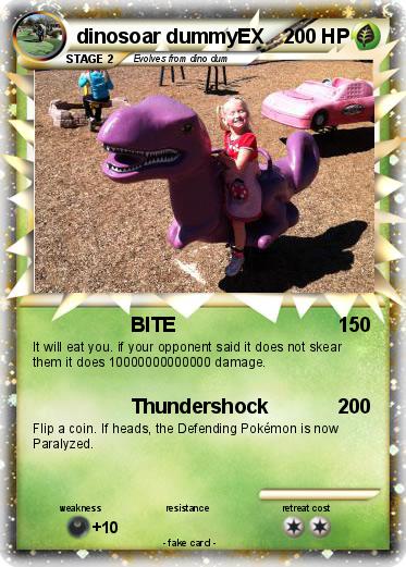Pokemon dinosoar dummyEX