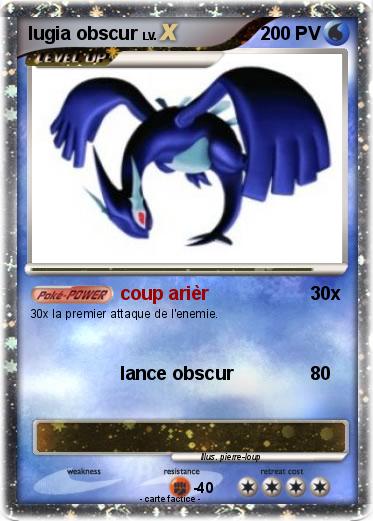 Pokemon lugia obscur