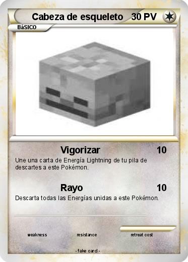 Pokemon Cabeza de esqueleto