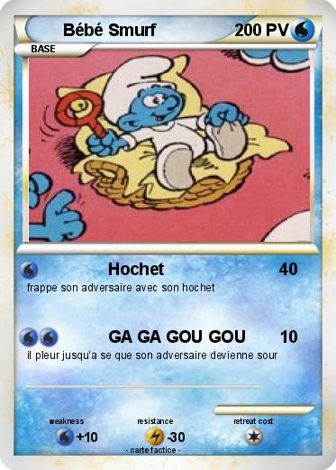 Pokemon Bébé Smurf