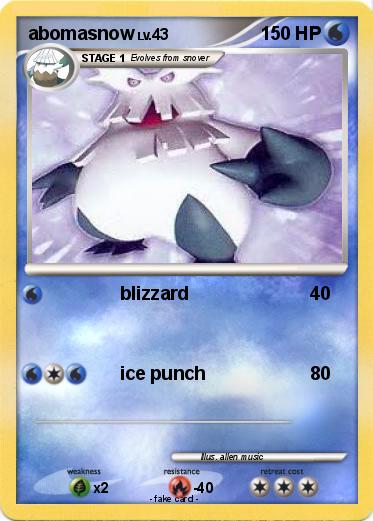 Pokemon abomasnow