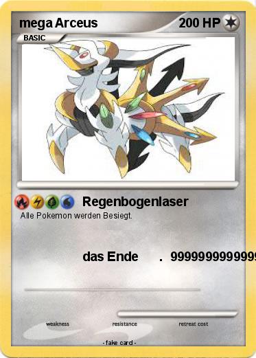 Pokemon mega Arceus