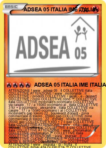 Pokemon ADSEA 05 ITALIA IME ITALIA