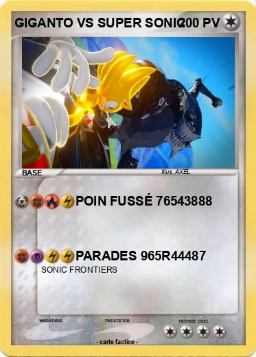 Pokemon GIGANTO VS SUPER SONIC