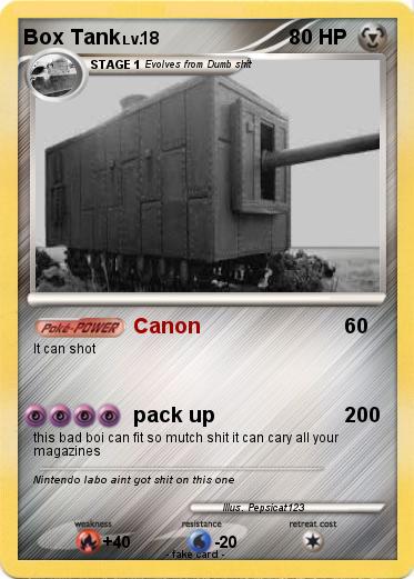 Pokemon Box Tank