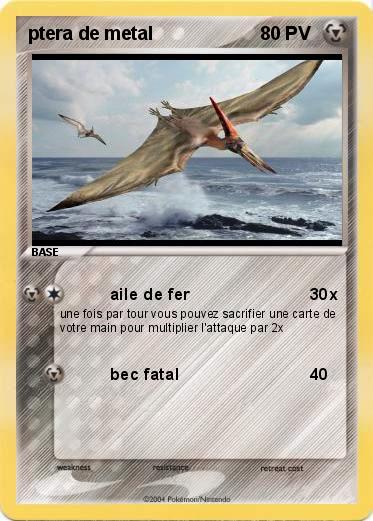 Pokemon ptera de metal 