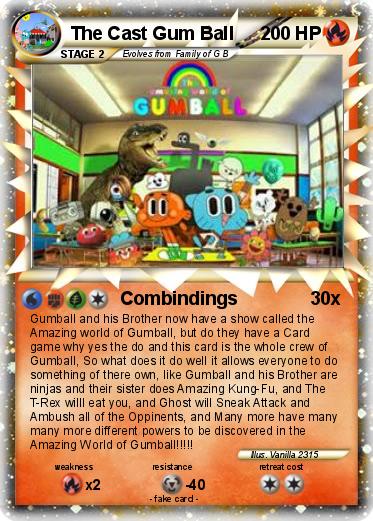 Pokemon The Cast Gum Ball