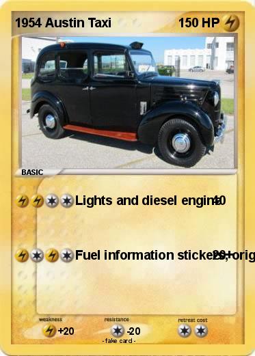 Pokemon 1954 Austin Taxi