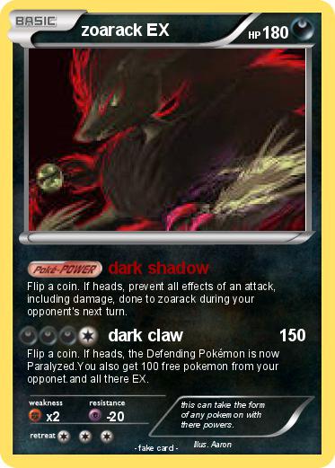 Pokemon zoarack EX