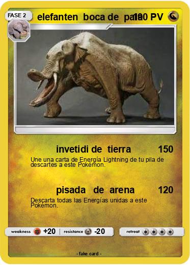Pokemon elefanten  boca de  pala