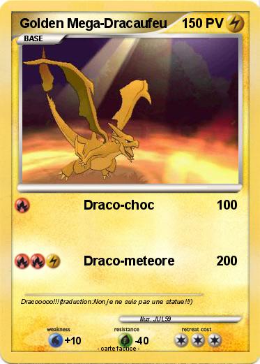 Pokemon Golden Mega-Dracaufeu