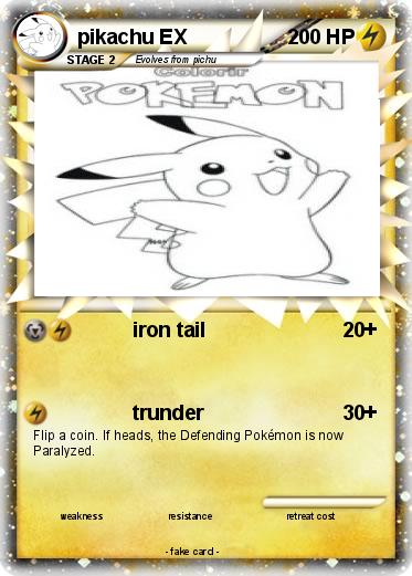 Pokemon pikachu EX