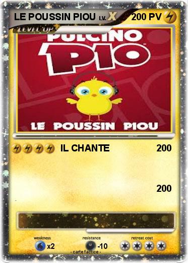 Pokemon LE POUSSIN PIOU
