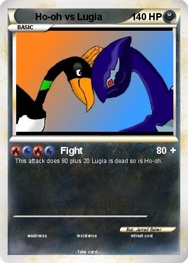 Pokemon Ho-oh vs Lugia