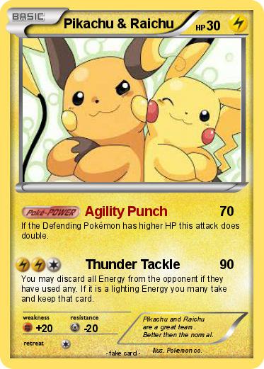 Pokemon Pikachu & Raichu
