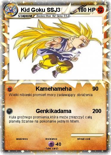 Pokemon Kid Goku SSJ3