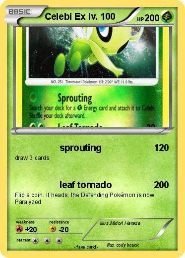 Pokemon Celebi Ex lv. 100