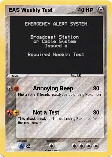 Pokemon EAS Weekly Test