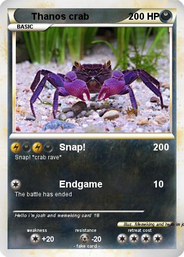 Pokemon Thanos crab
