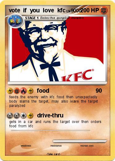 Pokemon vote  if  you  love  kfc