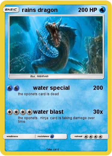 Pokemon rains dragon