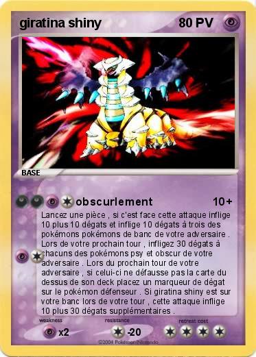 Pokemon giratina shiny