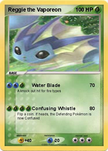Pokemon Reggie the Vaporeon