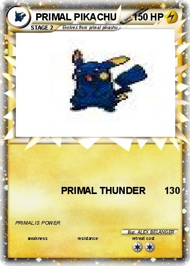 Pokemon PRIMAL PIKACHU