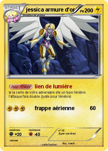 Pokemon jessica armure d'or